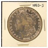 US Silver Coin 1883-S Morgan Silver Dollar, circu