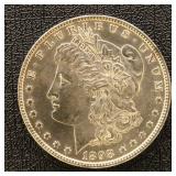 US Silver Coin 1898 Morgan Silver Dollar, BU