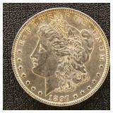 US Silver Coin 1897 Morgan Silver Dollar, BU