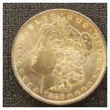 US Silver Coin 1886 Morgan Silver Dollar, BU