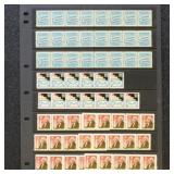 US Stamps Plate Number Coil Strips 1980s Mint Neve