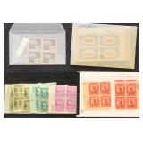 US Stamps Plate Blocks Mint NH incl Overrun Countr