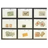 US Stamps 1860s-1960s Used in glassines and cards,