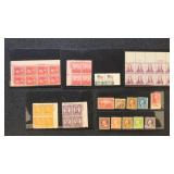US Stamps on cards, includes some CV $350+