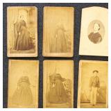 US Stamps 1860s Revenue Stamps on 12 Carte de Visi