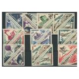 Monaco Stamps #371-390 Mint NH 1956 Se-tenant Pair