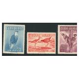 Cuba Stamps #C235-C237 Mint NH 1962 Birds Airmail