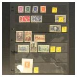France Stamps #315//B272 Mint H & NH Group on Page