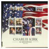 Guyana Stamps 2025 Charlie Kirk Memorial Souvenir