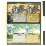 Mongolia Stamps Imperf 1995 Gold & Silver CV $400+