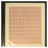 Iceland Stamps #O36 Mint NH Sheet of 100, CV $1,90