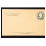 US Postal Stationery 1870s Specimen Entire