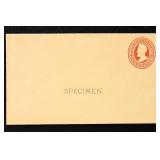 US Postal Stationery 1870s Specimen Entire