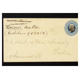 US Postal Stationery #U75 Used Entire CV $40