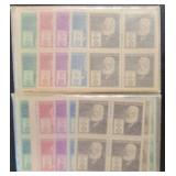 US Stamps #859-893 Mint NH Blocks of 4 CV $264