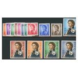 Hong Kong Stamps #203-217 Mint NH CV $197.85