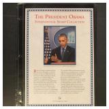Barack Obama Stamp Collection on Pages, mint souve