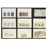 Cambodia Stamps on dealer cards, Mint & Used with