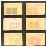 US Airmail Stamps Plate Blocks with duplication in