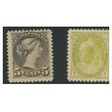 Canada Stamps #42 Mint NH & #81 Mint DOG CV $650