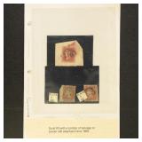Great Britain Stamps 1840s-1870s Plating Study, mo