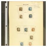 Belgium Stamps #1 // 12 Used 1849-1861 CV $600+