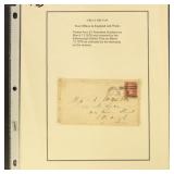 Great Britain 1850s-1870s Stamps 3 Covers with pen