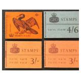 Great Britain Hand-Stiched Stamp Booklets, 10 tota