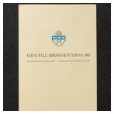 Sweden Progressive Proof Stamps 1987 issue in pres