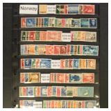 Norway Stamps Mint NH Collection of complete sets,