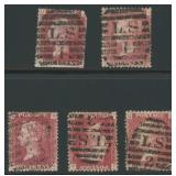 Great Britain Stamps 'LS' Cancels (Lombard Street)