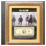 US Paper Money $2 Red Seal in frame