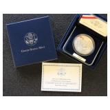 US Silver Coin 2007 Proof Silver Dollar Jamestown