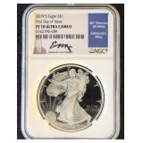 US Silver Coin 2019-S Silver Eagle Graded PF70 Ult