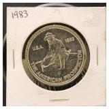 US Silver 1 Ounce Round 1983 American Prospector