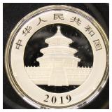 China Silver Coin 2019 Panda 1 Ounce Silver Coin