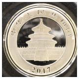 China Silver Coin 2017 Panda 1 Ounce Silver Coin