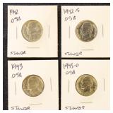 US Silver Coins 11 Silver Jefferson War Nickels, M