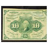 US Paper Money 5c Fractional Currency #1242, Uncir