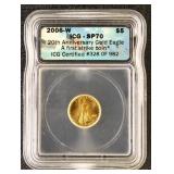 US Gold Coin 2006-W Tenth Ounce Gold Eagle Graded