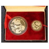 China Silver Coins 50 Yuan/10 Yuan Silver Panda Se