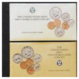 US Coins 1989-1990 Mint Sets in original US Mint p