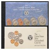 US Coins 1991-1992 Mint Sets in original US Mint p