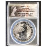 Great Britain Silver Coin 2022 Britannia Graded MS