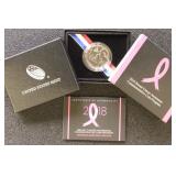 US Coin 2018 Breast Cancer Commemorative Clad Unci