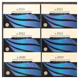 US Coins 2019-2024 American Innovators set of 6 in