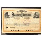 Buffalo, Rochester & Pittsburgh Railroad CIA Bond