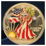 Silver Medallion One Troy Pound Silver Proof, 12 T