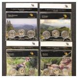 US Coins America The Beautiful Quarters 4 Sets con