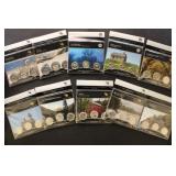 US Coins America The Beautiful Quarters 10 Sets co